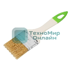 Кисть флейцевая Сибртех, 50, 8, натуральная щетина, пластиковая рукоятка, 10шт