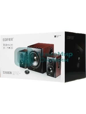 Акустическая система Edifier S350DB Brown 2.1,150W RMS, дерево, Bluetooth aptX