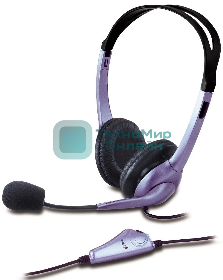 Гарнитура Genius HS-04S фиолетовый, проводная, USB-C/jack