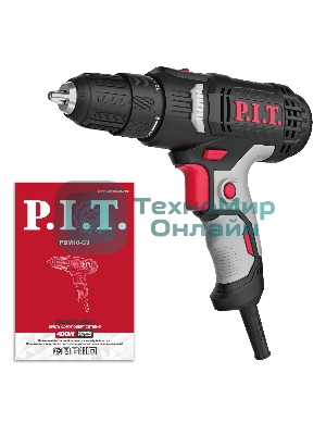 Дрель-шуруповерт P.I.T. PBM10-C3, 400Вт, 35 Нм, щеточный