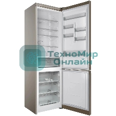 Холодильник Hotpoint HT 6200 BZ бронзовый двухкамерный 240/83л морозилка снизу, No Frost