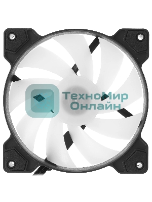 Вентилятор для корпуса Powercase M2 черный, 120 мм, 1500 об/мин, 29.58 дБ, 4 pin