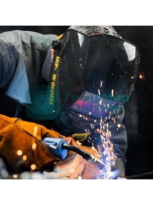 Щиток защитный лицевой (маска сварщика) Denzel F4, см. окно 90х35, DIN 9-13