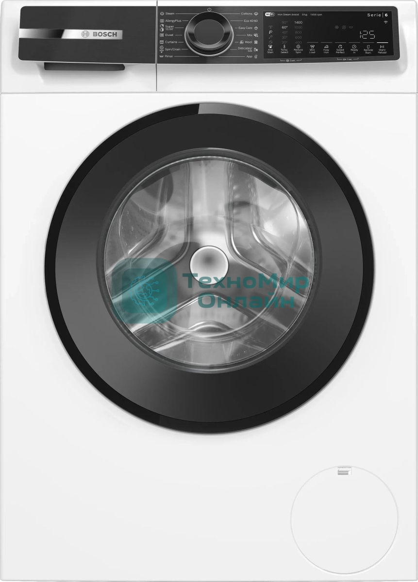Стиральная машина Bosch WGK244Z0ME белый, загрузка фронтальная 9 кг, 1400 об/мин., класс: A+++