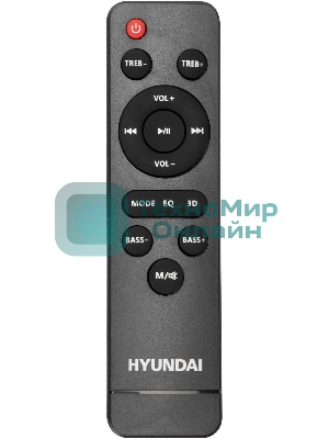 Микросистема Hyundai H-HA640 черный 150Вт FM USB BT SD/MMC/MS