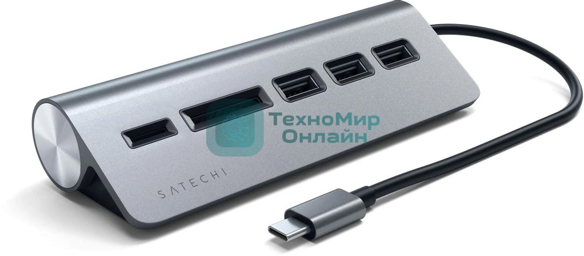 Док-станция Satechi ST-TCHCRM, USB Type-C, USB 3.0/Micro/SD, USB Type-C
