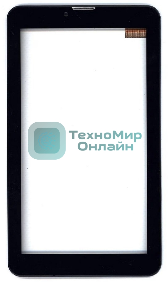 Сенсорное стекло (тачскрин) для Irbis TZone, черное c рамкой