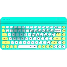 Клавиатура беспроводная A4Tech Fstyler FBK30, USB, Bluetooth/Радиоканал, зеленый