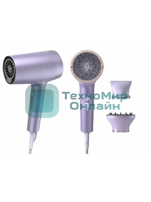 Фен Philips BHD720/10 фиолетовый, 1800 Вт, ионизация