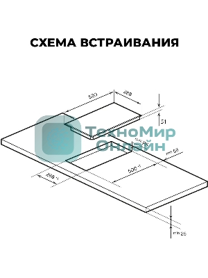 Варочная панель LEX EVH 320M BL черный