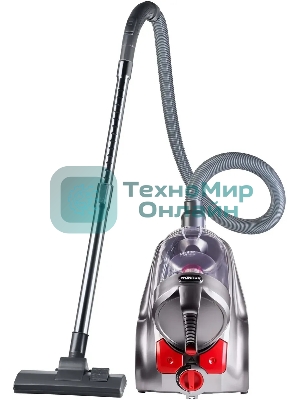 Пылесос Hyundai HYV-C4500 темно-серый, 380/2400 Вт, уборка сухая, пылесборник контейнер 3.5 л