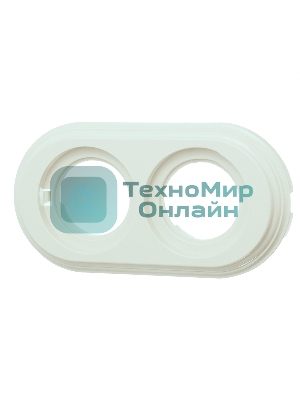 Рамка Bironi BF1-620-211 2-м Лизетта ретро ABS-пластик слоновая кость