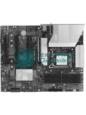Материнская плата MSI PRO B860-P WIFI, LGA 1851, Intel B860, 4xDDR5, 4xSATA, 3xM.2, 1xPCIe 5.0 x16, 1xPCIe 4.0 x4, 2xPCIe 4.0 x1, 1xHDMI, 1xDP, 1xUSB-C, 1x 5Gb LAN, 2xUSB-A 3.2 Gen 2, 2xUSB-A 3.2 Gen 1, 4xUSB-A 2.0, 3x3.5 мм, 7.1, Wi-Fi 7, ATX