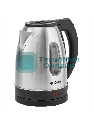 Чайник электрический DELTA DL-1114 нерж. с серым