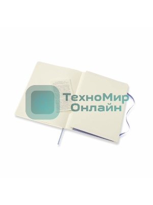 Блокнот Moleskine CLASSIC SOFT QP623B42 XLarge 190х250 мм, 192 страниц, нелинованный, мягкая обложка, голубая гортензия