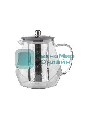 Чайник заварочный LEONORD AROMA, 820 мл из боросиликатного стекла, корпус с гранями (106791)
