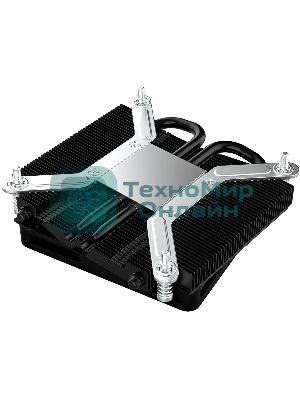 Кулер для процессора ID-COOLING IS-23i черный LGA1851/1700/1200/115X низкопрофильный высота 23мм (48шт/кор, TDP 45W, PWM, 2 тепл.трубки, медная база, FAN 80мм) BOX