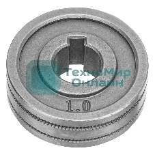 Подающий ролик Denzel зубчатый профиль под флюсовую проволоку 0,8-1мм, 2 шт