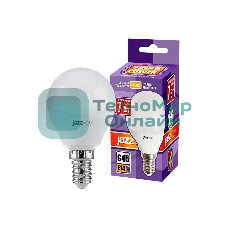 Лампа светодиодная JazzWay PLED-SP-G45 7Вт шар 3000К теплый белый E14 540лм 230В