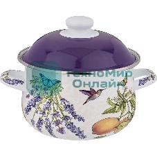 Кастрюля AGNESS 934-546 Прованс лимоны, 2.0 л