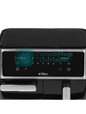 Аэрогриль Kitfort КТ-2256 черный, 2850 Вт, 11 л, сенсор, 10 программ