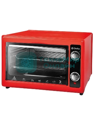 Мини-печь Delta D-0122 красная
