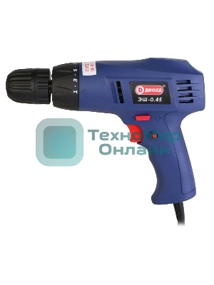 Дрель-шуруповерт ДИОЛД ЭШ-0,45, 450 Вт, 2Нм, щеточный