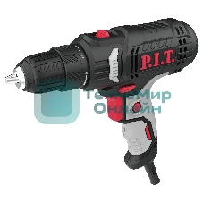 Дрель-шуруповерт P.I.T. PBM10-C3, 400Вт, 35 Нм, щеточный