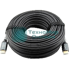 Кабель аудио-видео Cactus CS-HDMI-AOC-2-50 HDMI (m)/HDMI (m) 50м. позолоч.конт. черный