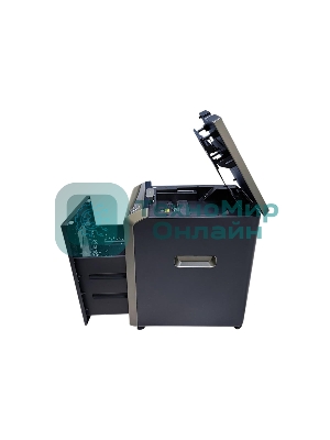 Шредер Office Kit SA200M 1,9х10 черный/серый с автоподачей (секр.P-5) фрагменты 220лист. 40лтр. скобы пл.карты