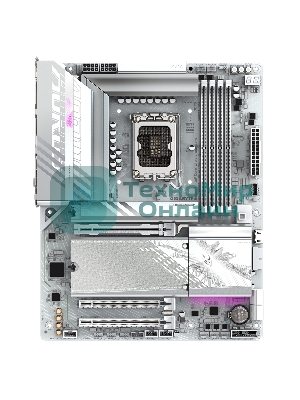 Материнская плата Gigabyte B860 AORUS ELITE WIFI7 ICE, LGA 1851, Intel B860, 4xDDR5, 4xSATA, 3xM.2, 1xPCIe 5.0 x16, 2xPCIe 4.0 x1, 1xHDMI, 2xDP, 1x 2.5Gb LAN, 6xUSB-A 3.2, 1xUSB-C 3.2, 4xUSB-A 2.0, 2x3.5 мм, 7.1, ATX