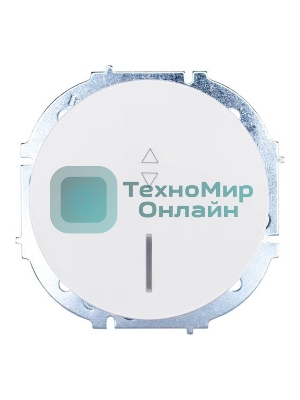 Выключатель проходной 1-кл. СП OSEN 10А IP20 с подсветкой механизм бел. LEZARD 743-0288-114