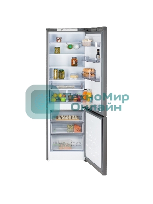 Холодильник Бирюса W6130 матовый графит двухкамерный 245/100л морозилка снизу