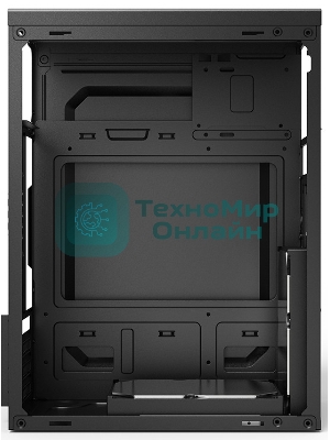 Компьютерный корпус CBR mATX Minitower MX10, c БП PSU-ATX400-08EC (400W/80мм), 2*USB 2.0, HD Audio+Mic, черный