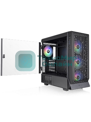 Компьютерный корпус Thermaltake Ceres 500 TG ARGb черный без БП ATX 4x140мм 2xUSB3.0 1xUSB3.1 audio bott PSU