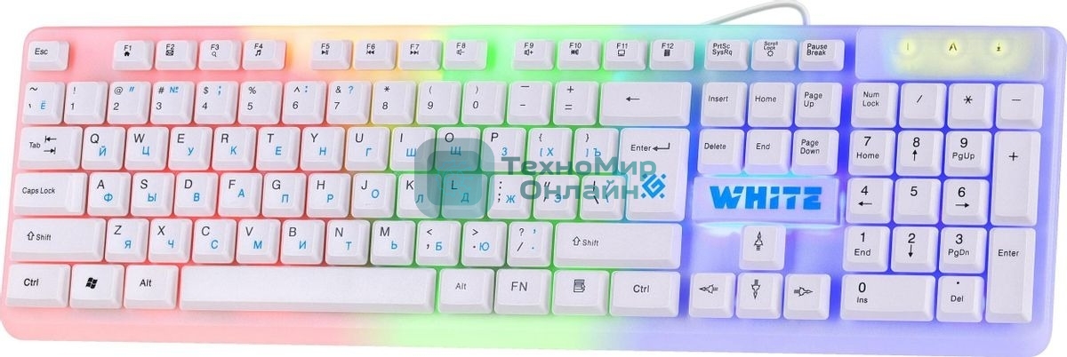 Клавиатура проводная Defender GK-172, USB, белый