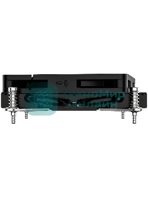 Кулер для процессора ID-COOLING IS-23i черный LGA1851/1700/1200/115X низкопрофильный высота 23мм (48шт/кор, TDP 45W, PWM, 2 тепл.трубки, медная база, FAN 80мм) BOX
