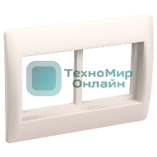 Рамка 4 мод. Праймер с суппортом 75 мм бел. IEK CKK-40D-RSU4-075-K01