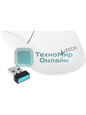 Мышь беспроводная A4Tech Fstyler FB12 белый, 1200 dpi, радиоканал, Bluetooth, USB, кнопки - 3