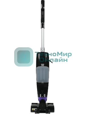 Пылесос вертикальный паровой Kitfort KT-575-1 черный, питание питание от сети, 1600 Вт, уборка влажная/паром/сухая, пылесборник 1.1 л