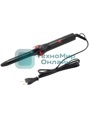 Щипцы для завивки волос Starwind SHS 7044 черный/красный, 19 мм, 200 °C, 1 режим