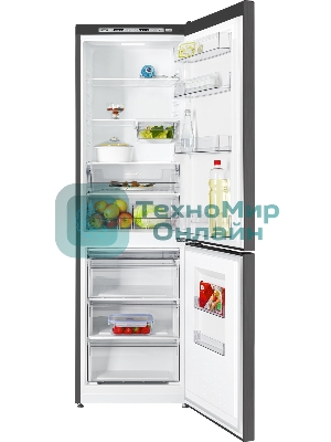 Холодильник Atlant XM 6624-159 черный двухкамерный 228/119л морозилка снизу