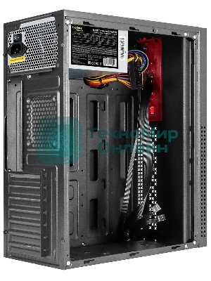 Компьютерный корпус Miditower ExeGate AA-443U-UNS350 (ATX, БП UNS350 с вент. 12см, 2хUSB+1хUSB 3.0+HD Audio, черный)