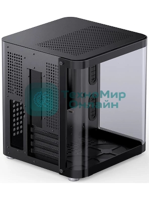 Корпус без блока питания Корпус JONSBO TK-1 Black 2.0 MATX без БП, mini-ITX, micro-ATX, черный