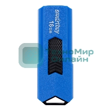 Флешка USB Smartbuy STREAM Blue (SB16GbST-B), 16Gb, USB 2.0, R/W 25/15, синий/черный