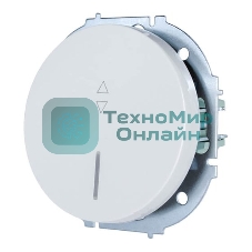 Выключатель проходной 1-кл. СП OSEN 10А IP20 с подсветкой механизм бел. LEZARD 743-0288-114