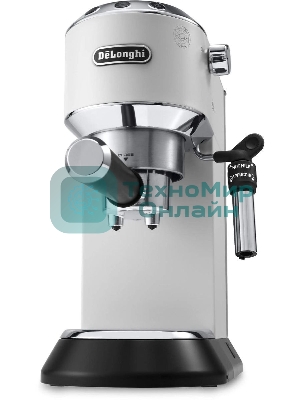 Кофеварка эспрессо DeLonghi EC685.W белый, исп. кофе - молотый/чалды, 1.1 л, 1350 Вт, 15 бар