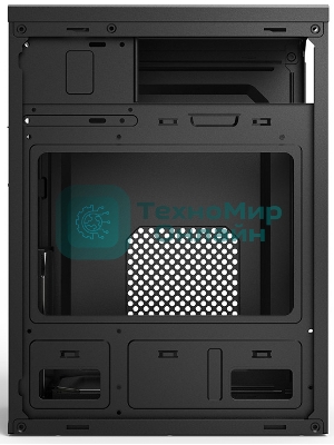 Компьютерный корпус CBR mATX Minitower MX10, c БП PSU-ATX400-08EC (400W/80мм), 2*USB 2.0, HD Audio+Mic, черный