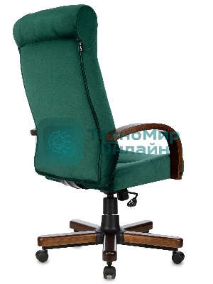 Кресло Бюрократ T-9928WALNUT Fabric Italia Green зеленый, ткань