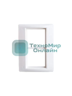 Рамка 4 мод. Праймер с суппортом 75 мм бел. IEK CKK-40D-RSU4-075-K01